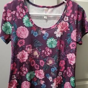 LuLaRoe Floral Perfect Tee